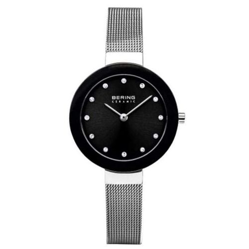 Bering Damen Uhr Armbanduhr Slim Ceramic - 11429-002 Meshband
