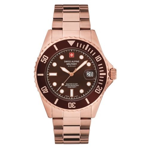 Swiss Alpine Military Herren Uhr Analog Quarz 7053.1166SAM Edelstahl