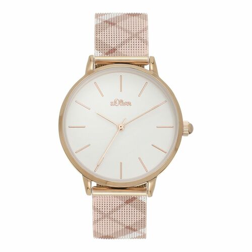 s.Oliver Damen Uhr Armbanduhr Edelstahl SO-4204-MQ