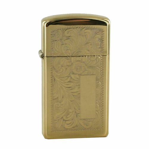 Zippo Feuerzeug Modell 1652B Slim Brass Venetian 