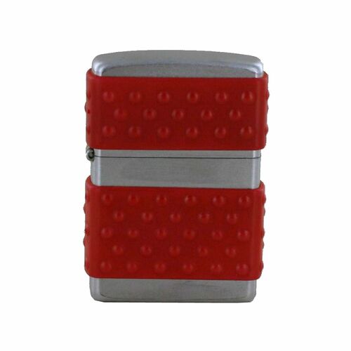 Zippo Feuerzeug Modell 205 Regular Satin Chrome CHR/REDZ