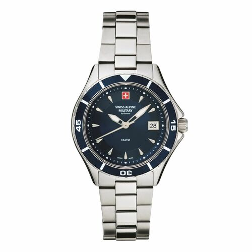 Swiss Alpine Military Damen Uhr Analog Quarz 7740.1135SAM Edelstahl