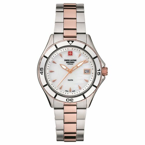 Swiss Alpine Military Damen Uhr Analog Quarz 7740.1153SAM Edelstahl