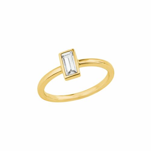 s.Oliver Jewel Damen Ring Silber 925  goldfarben Zirkonia 202957