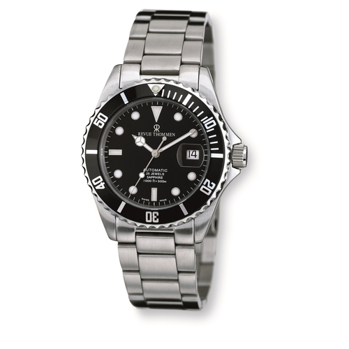 Revue Thommen Herren Uhr Analog Automatik XL Diver 17571.2137 Edelstahl