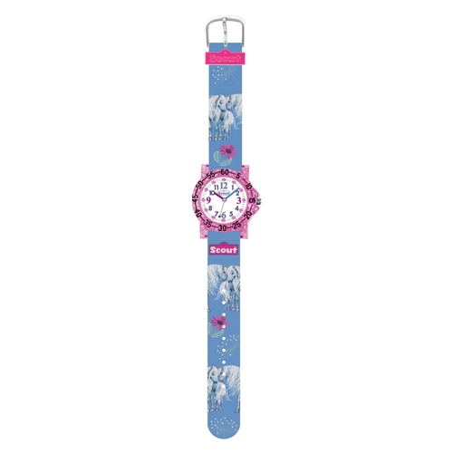 Scout Kinder Uhr Lernuhr IT-Collection - Amici Pferde, Blumen M�dchen 280375027