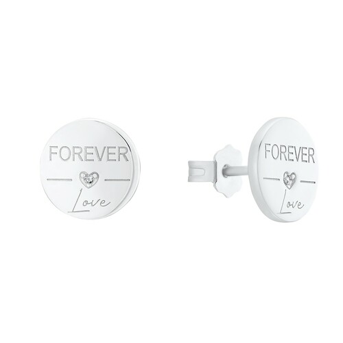 s.Oliver Jewel Damen Ohrringe Ohrstecker Silber Forever Love 2031411