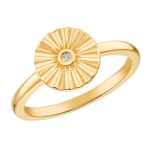 s.Oliver Jewel Damen Ring Silber 925 gold Zirkonia M�nze 203143