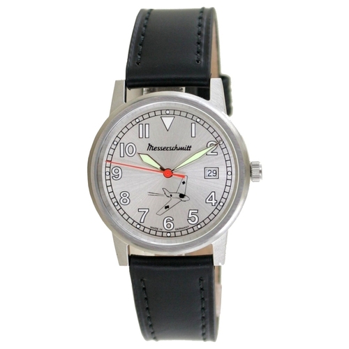 Aristo Unisex Messerschmitt Uhr Fliegeruhr - Komet 80 Jahre - ME163-80-5 Leder