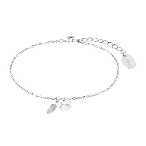 s.Oliver Jewel Damen Armband Armkette Silber Feder 2032580