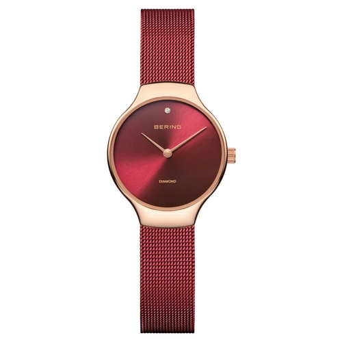 Bering Damen Uhr Armbanduhr Charity Collection - 13326-Charity Meshband