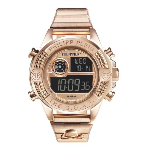 Philipp Plein Unisex Uhr Digital Quarz THE G.O.A.T Ros�gold PWFAA0421 Edelstahl