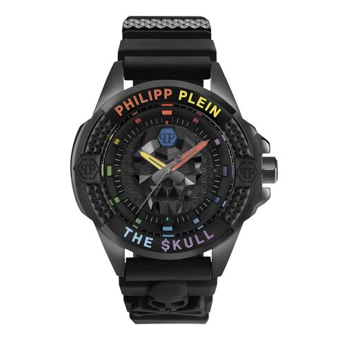 Philipp Plein Herren Uhr Analog Quarz $KULL schwarz PWAAA0621 Silikon