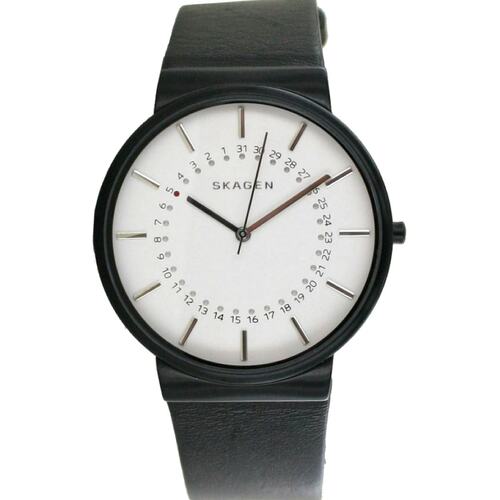 Skagen Herren Uhr Armbanduhr Ancher Leder SKW6243 