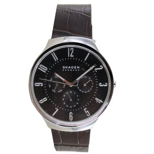 Skagen Herren Uhr Armbanduhr Grenen Leder SKW6536 