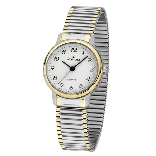 ATRIUM Damen Uhr Armbanduhr Edelstahl bicolor A43-64 Zugband 