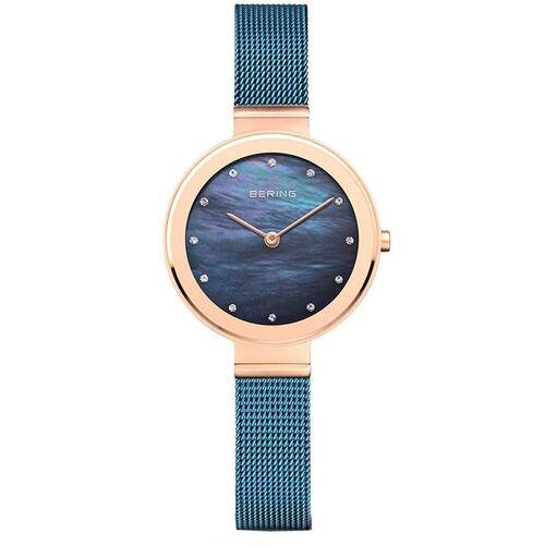 Bering Damen Uhr Armbanduhr Slim Classic - 10128-368 Meshband
