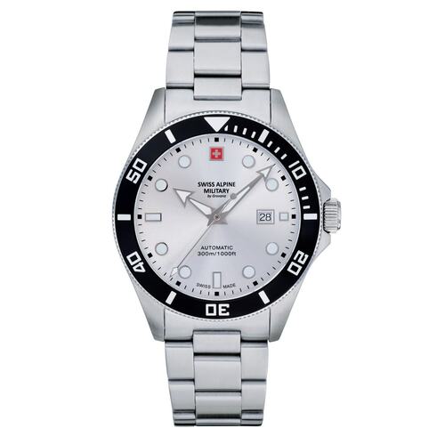 Swiss Alpine Military Herren Uhr Analog Automatik 7095.2132SAM Edelstahl 