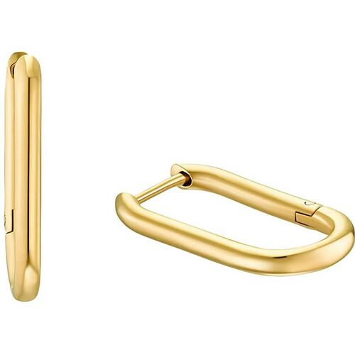 s.Oliver Jewel Damen Ohrringe Creolen Edelstahl IP Gold 2033906