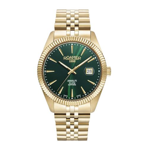 Roamer Herren Uhr Analog Quarz 852833 48 75 20 Amalfi Gents Edelstahl
