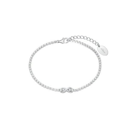 s.Oliver Jewel Damen Armband Armkette Silber Zirkonia Infinity 2034964