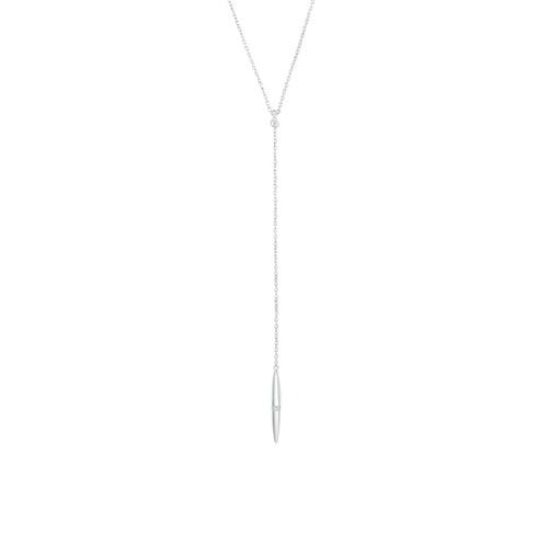 s.Oliver Jewel Damen Kette Halskette Y-Collier Silber Zirkonia 2034975