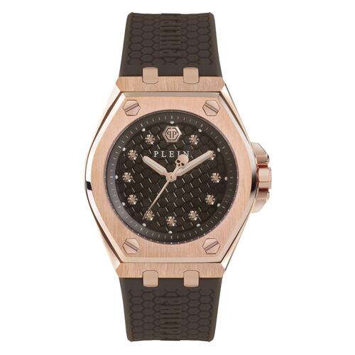 Philipp Plein Damen Uhr Analog Quarz PLEIN EXTREME LADY rose PWJAA0422 Silikon 