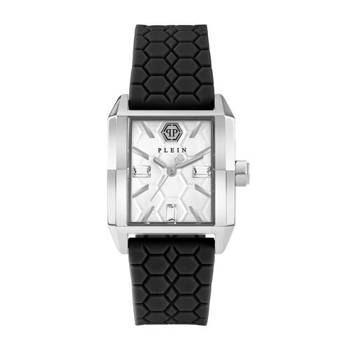 Philipp Plein Damen Uhr Analog Quarz OFFSHORE SQUARE PWMAA0122 Silikon