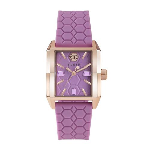 Philipp Plein Damen Uhr Analog Quarz OFFSHORE SQUARE PWMAA0322 Silikon