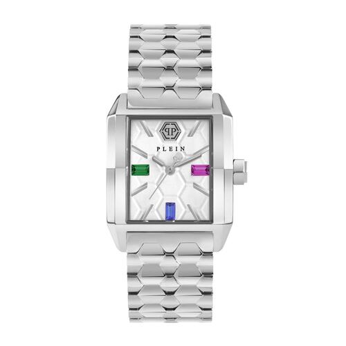 Philipp Plein Damen Uhr Analog Quarz OFFSHORE SQUARE PWMAA0422 Edelstahl