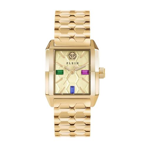 Philipp Plein Damen Uhr Analog Quarz OFFSHORE SQUARE PWMAA0522 Edelstahl