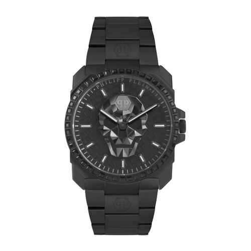 Philipp Plein Herren Uhr Analog Quarz THE $KULL KING schwarz PWLAA0922 Edelstahl