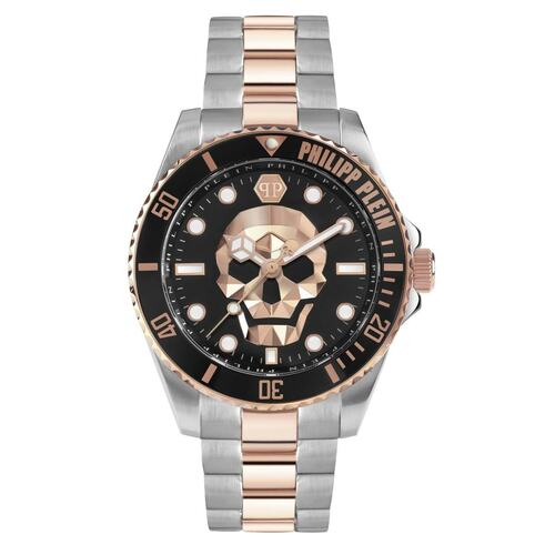 Philipp Plein Herren Uhr Analog Quarz THE $KULL DIVER PWOAA0822 Edelstahl