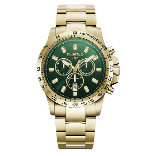 Roamer Herren Uhr Chronograph Quarz 861837 48 75 20 Rimini Edelstahl