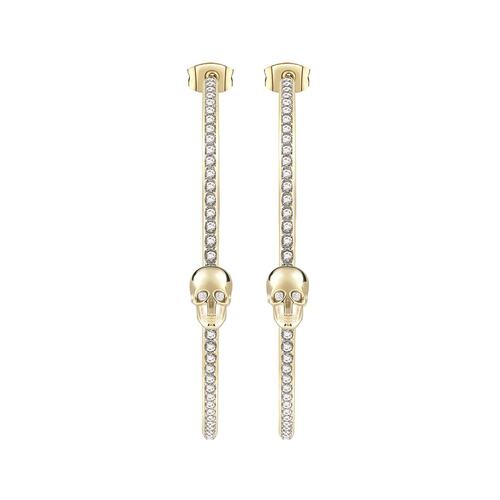 Philipp Plein Damen Ohrringe Creolen Edelstahl IP Gold LETTERING PJ1AA01EU