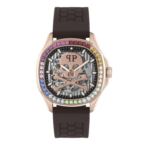 Philipp Plein Herren Uhr Automatik $KELETON $PECTRE PWRAA0623 Silikon