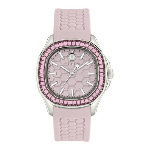 Philipp Plein Damen Uhr Analog Quarz $PECTRE LADY Pink PWTAA0123 Silikon