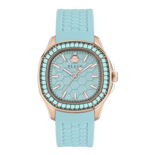 Philipp Plein Damen Uhr Analog Quarz $PECTRE LADY Blau PWTAA0323 Silikon