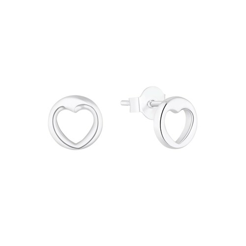 s.Oliver Jewel Damen Ohrringe Ohrstecker Silber Herz 2035754