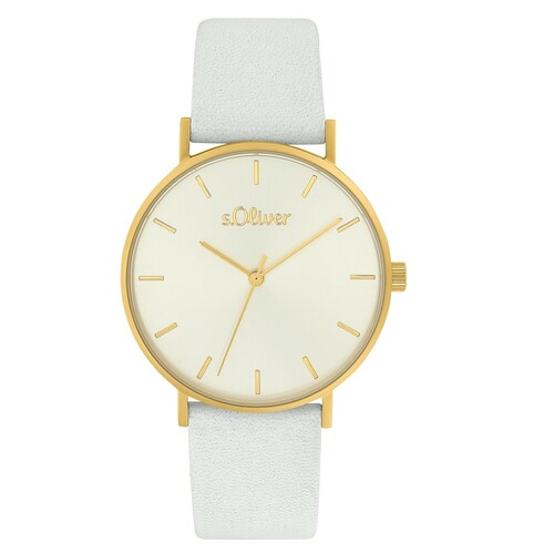 s.Oliver Damen Uhr Armbanduhr Leder 2033487
