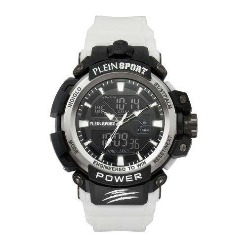 Plein Sport Herren Uhr Analog Digital Quarz COMBAT PSNBA0223 Silikon