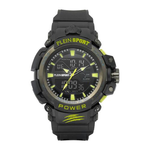 Plein Sport Herren Uhr Analog Digital Quarz COMBAT PSNBA0423 Silikon