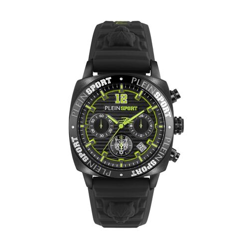 Plein Sport Herren Uhr Analog Quarz WILDCAT CHRONO PSGBA1023 Silikon