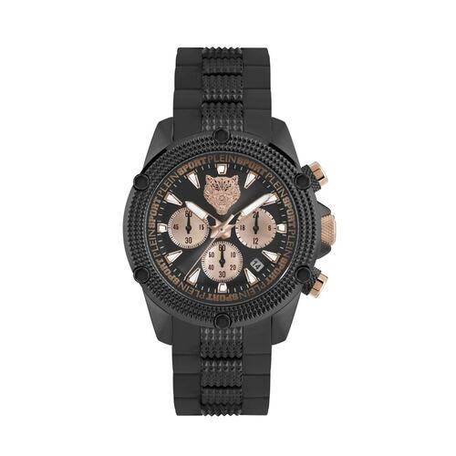 Plein Sport Herren Uhr Analog Quarz HURRICANE CHRONO PSDBA0323 Silikon