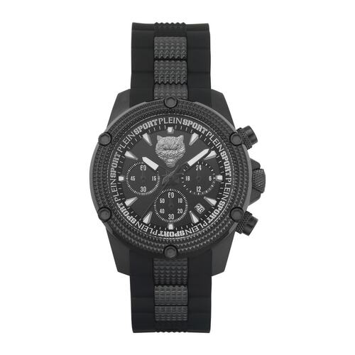 Plein Sport Herren Uhr Analog Quarz HURRICANE CHRONO PSDBA1223 Silikon