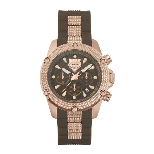 Plein Sport Unisex Uhr Analog Quarz HURRICANE CHRONO PSDBA0623 Silikon
