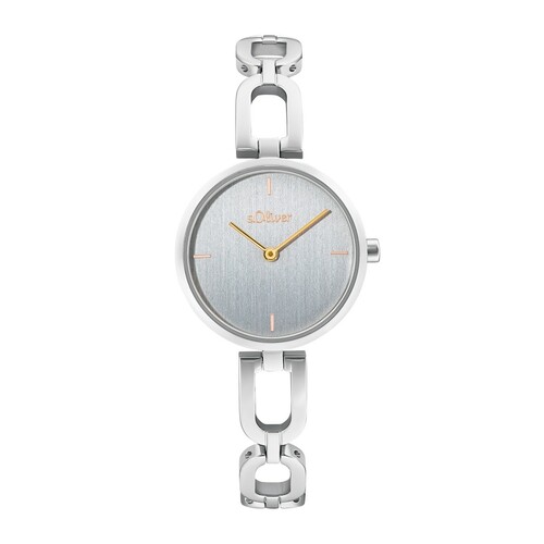 s.Oliver Damen Uhr Armbanduhr Edelstahl silber 2033523
