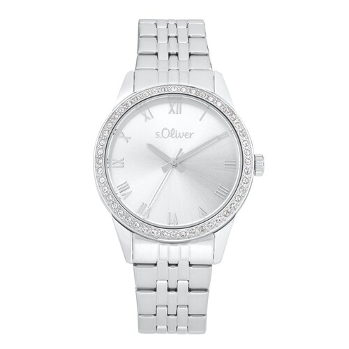s.Oliver Damen Uhr Armbanduhr Edelstahl Silber 2035427