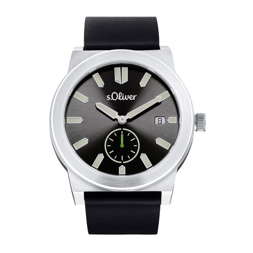 s.Oliver Herren Uhr Armbanduhr Leder 2035440