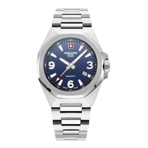 Swiss Alpine Military Herren Uhr Analog Quarz 7005.1135SAM Edelstahl